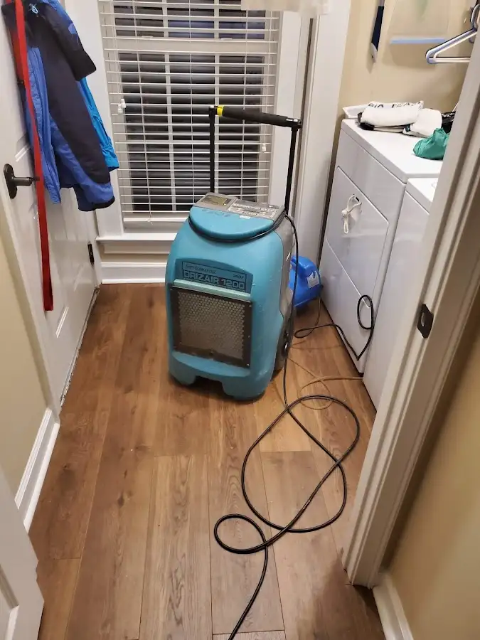 Commercial dehumidifier deployed for Flood Damage Cleanup in Shelby
